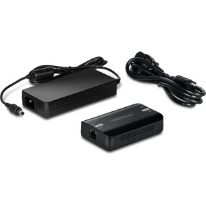 TRENDnet TPE-318GI 10 Gigabit PoE++ Injector, 90W power, magnetic wall mount, 54V DC Power adapter 